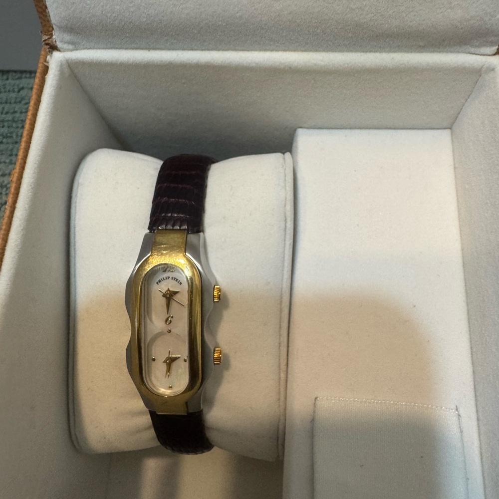 Philip Stein Silver and Gold Signature Watch